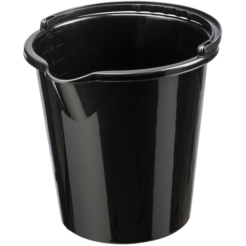 Plast Team seau de nettoyage Vancouver rond, blanc, 10 litres, bord verseur